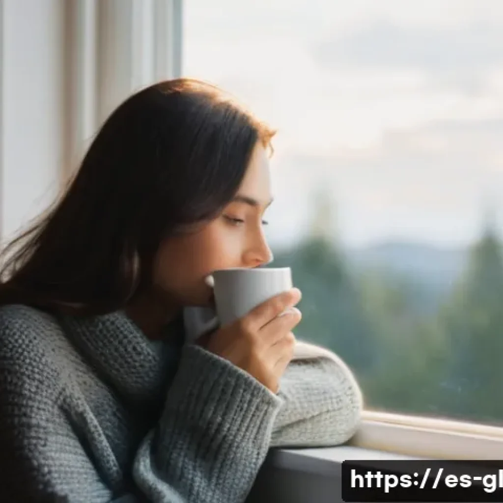 자기 위로 능력 향상을 위한 효과적인 루틴 - **Prompt 1: Mindful Morning Brew**
"A cozy, sun-drenched indoor scene. A person (age 25-40, gend...